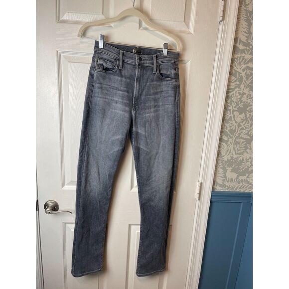 MOTHER Denim Grey Straight Leg Jeans size 28 - Picture 1 of 5